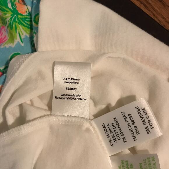 Disney Parks x Lilly Pulitzer Finn Blue Ibiza Lilly Loves Disney L/S Top - MED - Picture 13 of 13